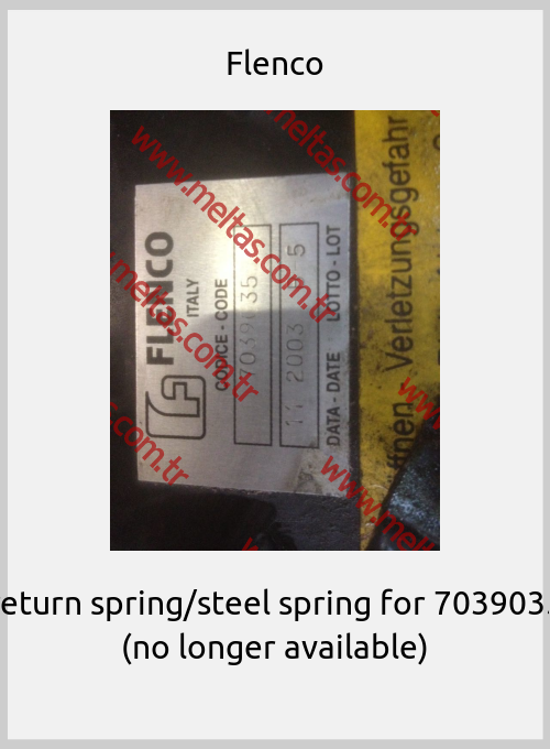 Flenco-return spring/steel spring for 7039035 (no longer available)