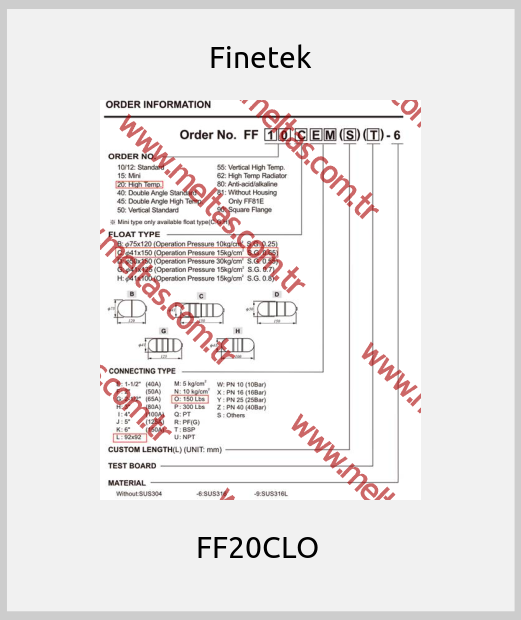 Finetek -  FF20CLO 