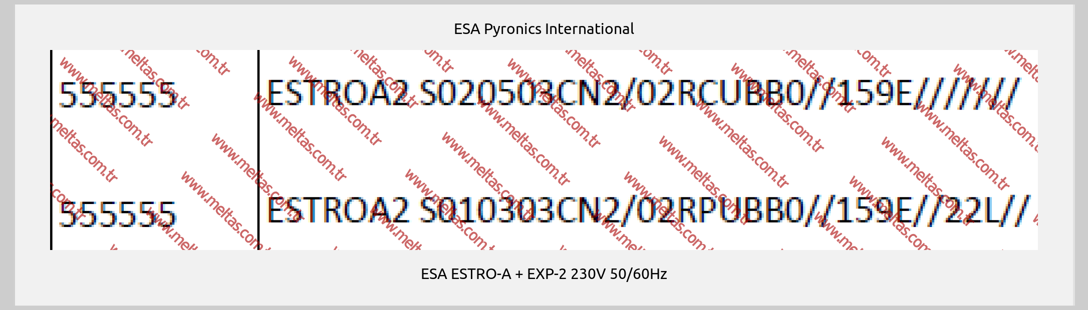 ESA Pyronics International - ESA ESTRO-A + EXP-2 230V 50/60Hz
