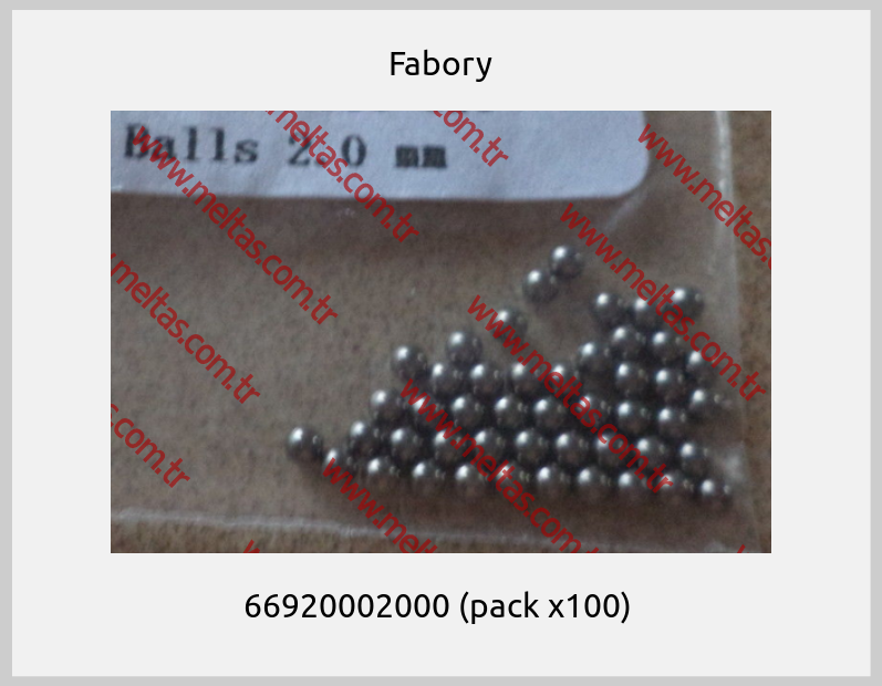 Fabory - 66920002000 (pack x100) 
