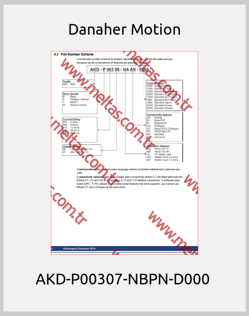 Danaher Motion-AKD-P00307-NBPN-D000 