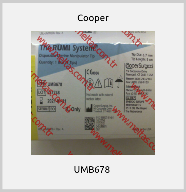Cooper - UMB678 
