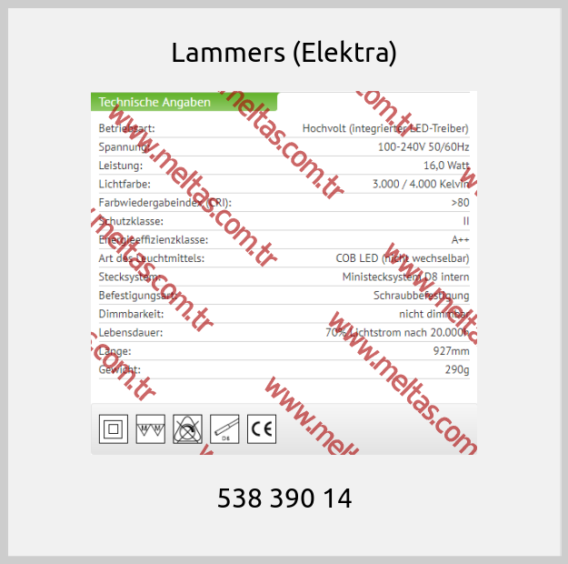 Lammers (Elektra) - 538 390 14