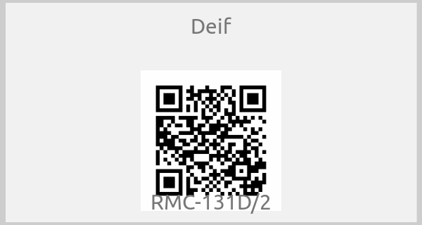 Deif - RMC-131D/2
