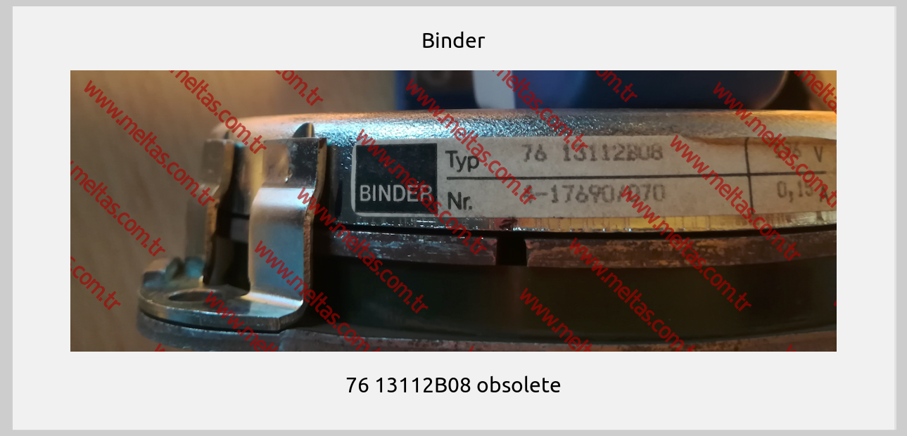 Binder - 76 13112B08 obsolete