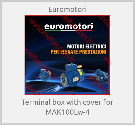 Euromotori - Terminal box with cover for MAK100Lw-4