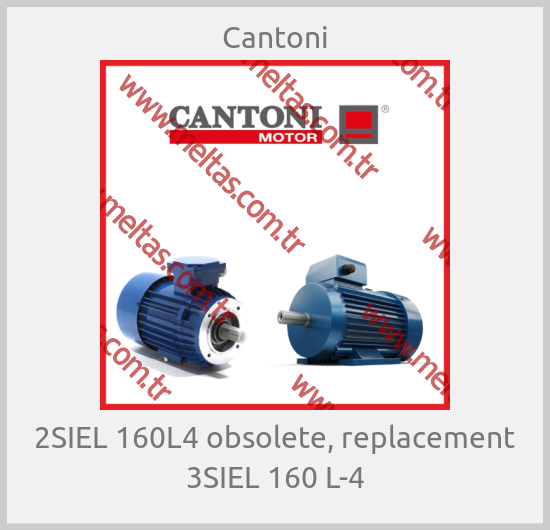 Cantoni - 2SIEL 160L4 obsolete, replacement 3SIEL 160 L-4