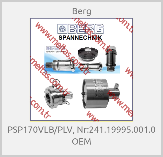 Berg - PSP170VLB/PLV, Nr:241.19995.001.0 OEM