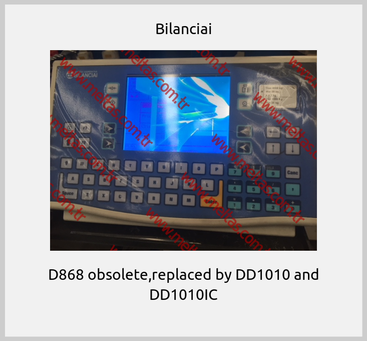 Bilanciai-D868 obsolete,replaced by DD1010 and DD1010IC