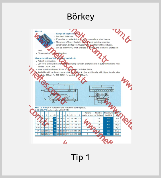 Börkey-Tip 1