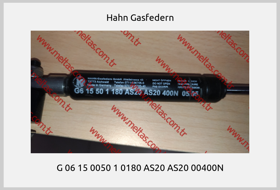 Hahn Gasfedern - G 06 15 0050 1 0180 AS20 AS20 00400N