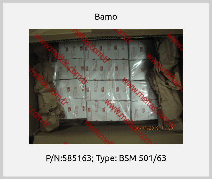 Bamo - P/N:585163; Type: BSM 501/63