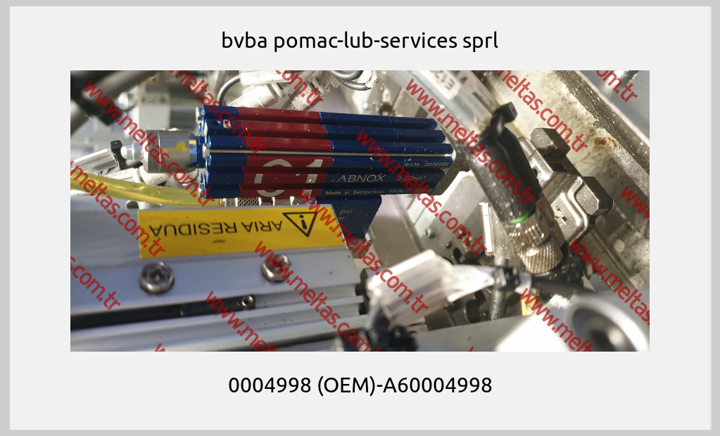 bvba pomac-lub-services sprl - 0004998 (OEM)-A60004998
