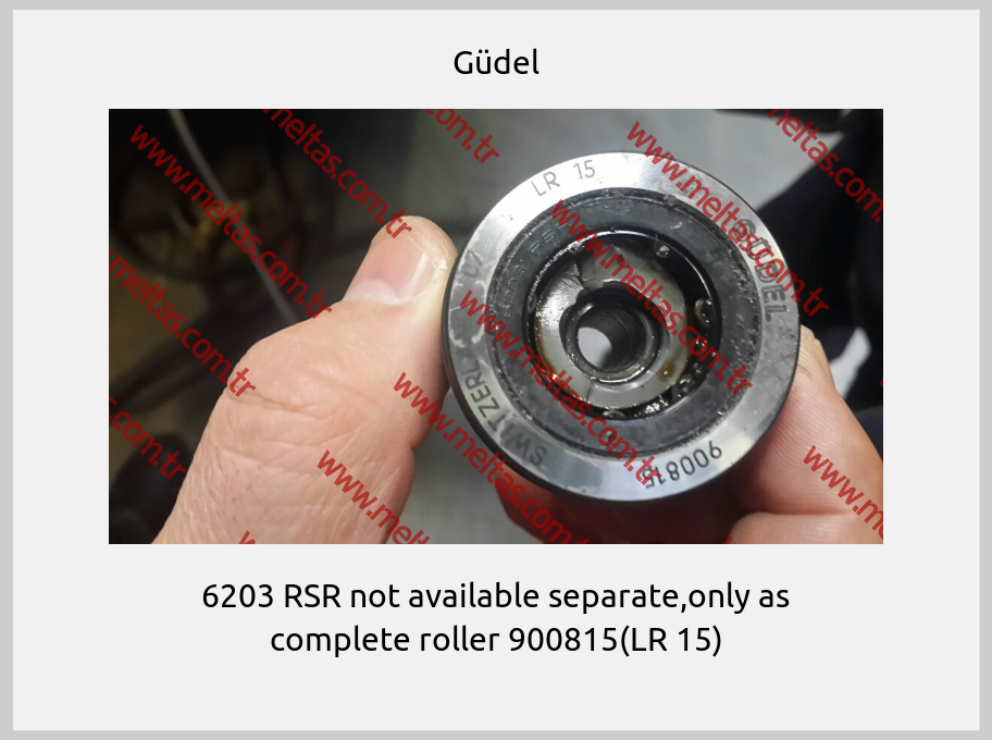 Güdel-6203 RSR not available separate,only as complete roller 900815(LR 15)