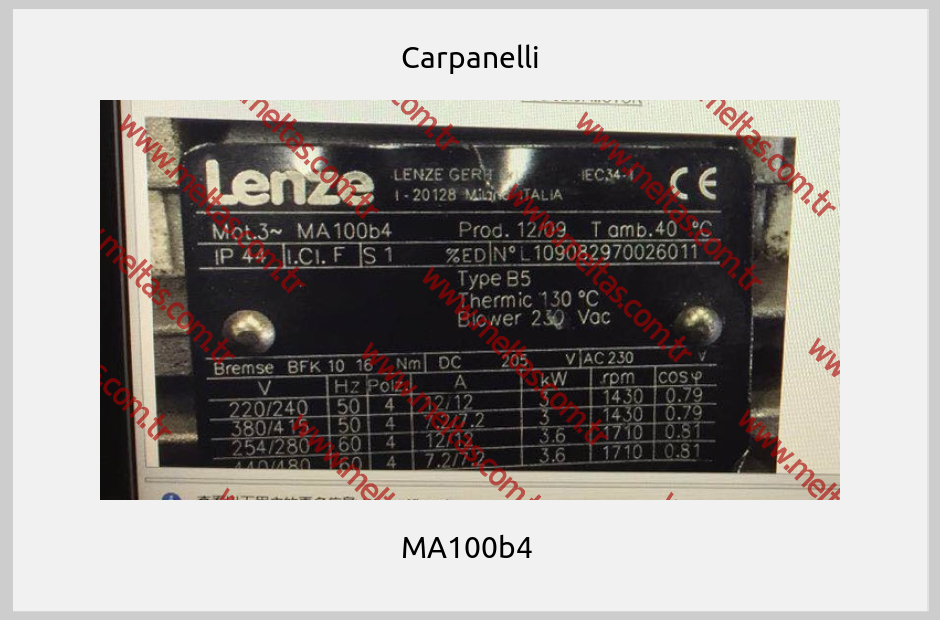 Carpanelli - MA100b4 