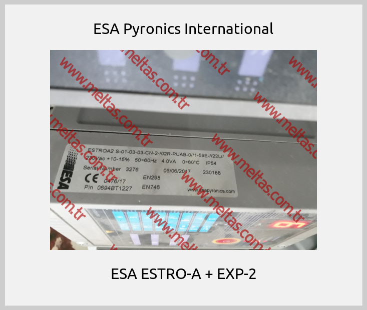 ESA Pyronics International - ESA ESTRO-A + EXP-2