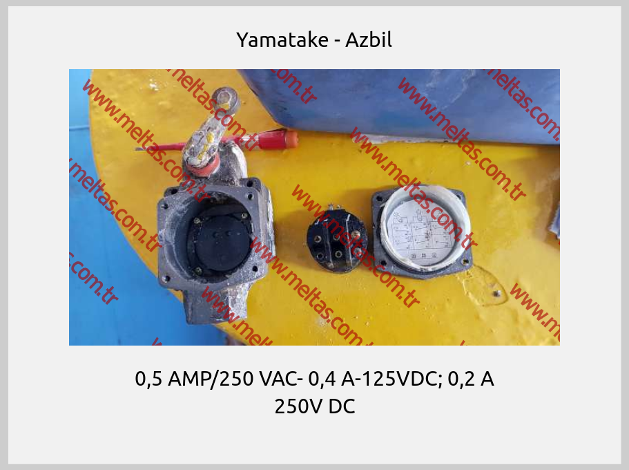 Yamatake - Azbil-0,5 AMP/250 VAC- 0,4 A-125VDC; 0,2 A 250V DC