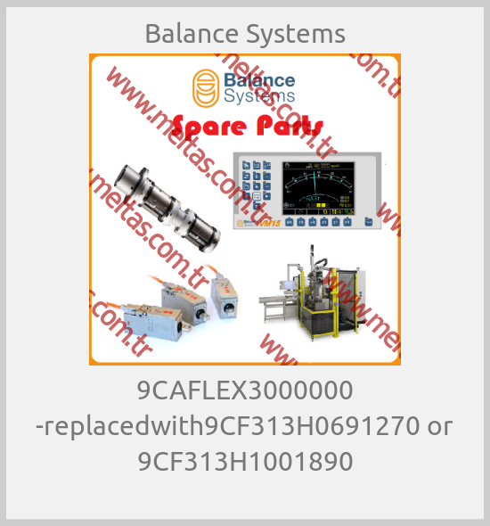 Balance Systems - 9CAFLEX3000000 -replacedwith9CF313H0691270 or 9CF313H1001890