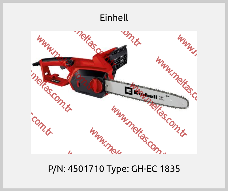 Einhell - P/N: 4501710 Type: GH-EC 1835
