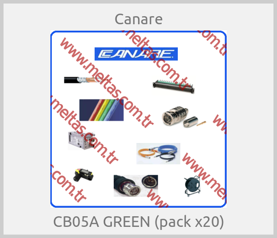 Canare - CB05A GREEN (pack x20)