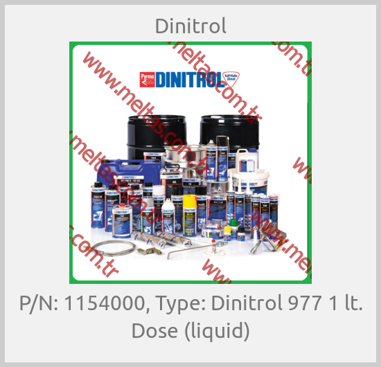 Dinitrol - P/N: 1154000, Type: Dinitrol 977 1 lt. Dose (liquid)