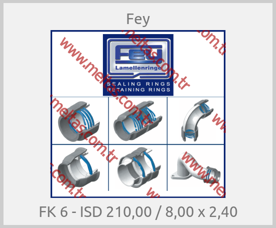 Fey Lamellenringe-FK 6 - ISD 210,00 / 8,00 x 2,40