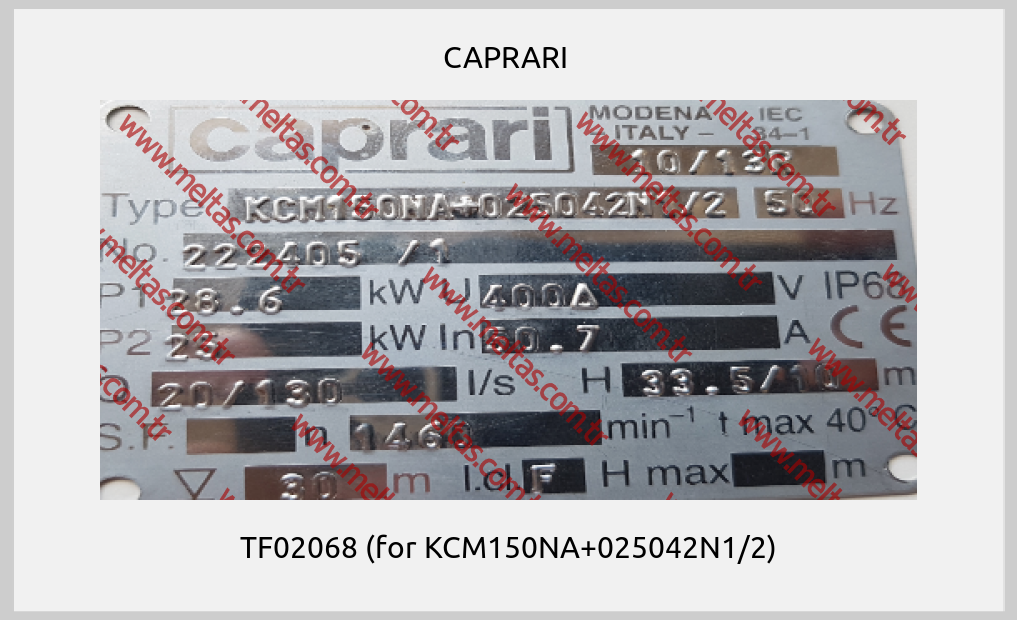 CAPRARI  - TF02068 (for KCM150NA+025042N1/2)