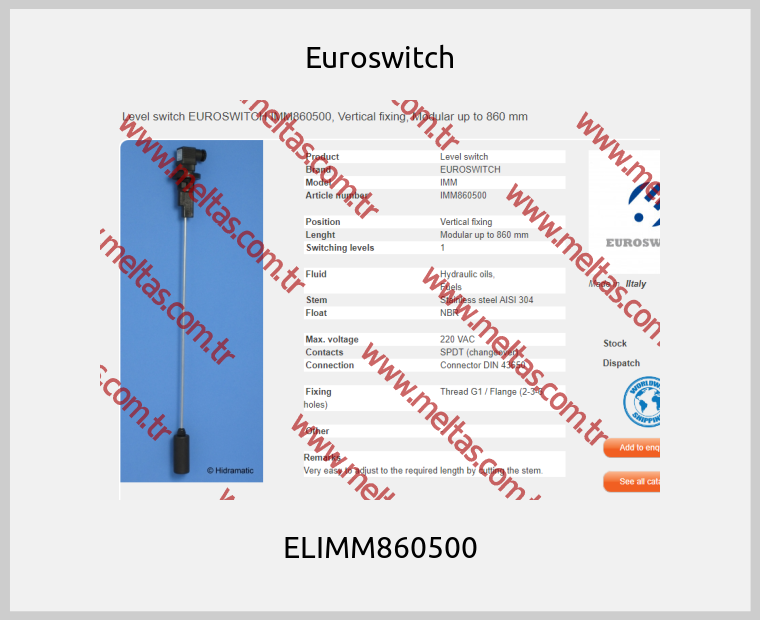 Euroswitch - ELIMM860500