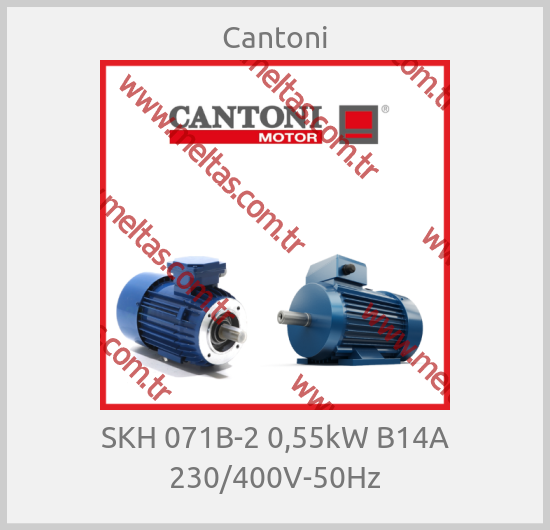 Cantoni-SKH 071B-2 0,55kW B14A 230/400V-50Hz