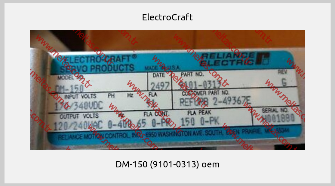 ElectroCraft - DM-150 (9101-0313) oem