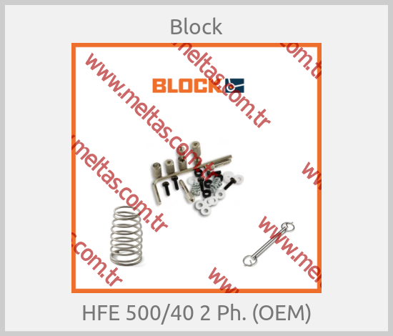 Block - HFE 500/40 2 Ph. (OEM)