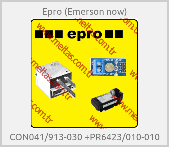 Epro (Emerson now) - CON041/913-030 +PR6423/010-010