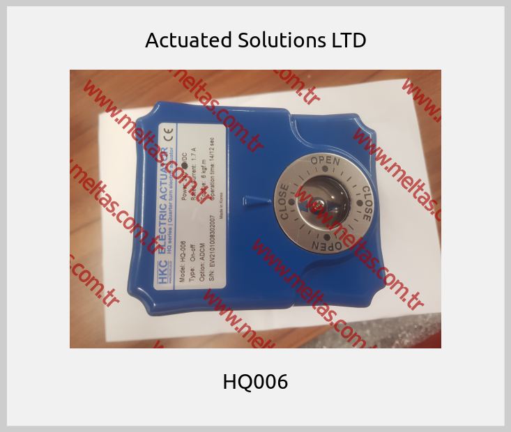 Actuated Solutions LTD - HQ006
