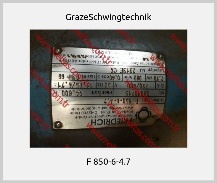 GrazeSchwingtechnik - F 850-6-4.7