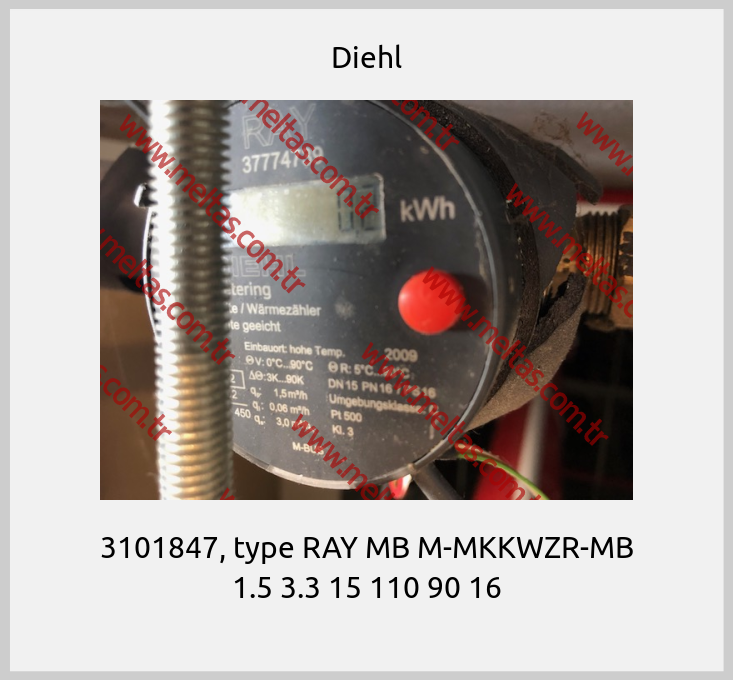 Diehl - 3101847, type RAY MB M-MKKWZR-MB 1.5 3.3 15 110 90 16
