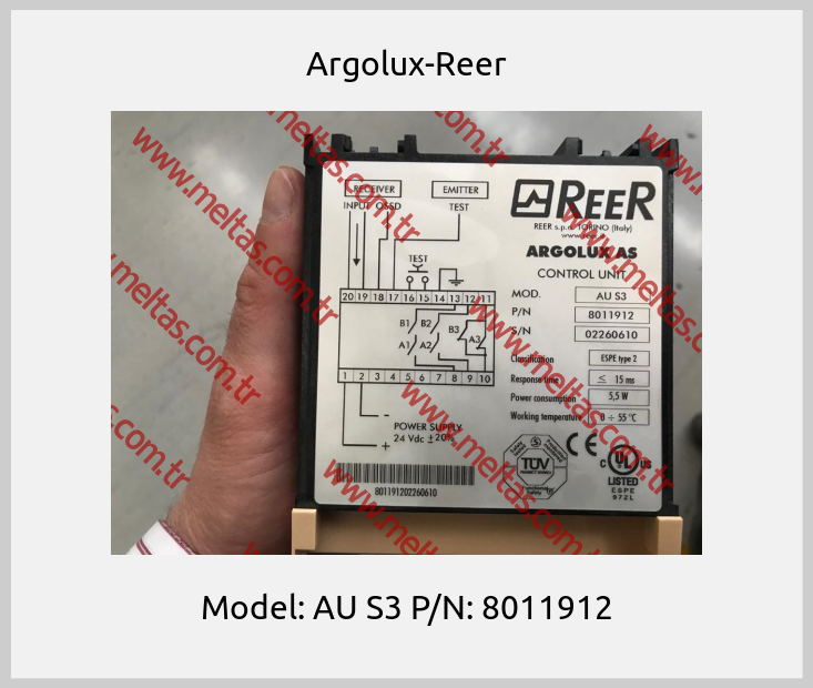Argolux-Reer-Model: AU S3 P/N: 8011912