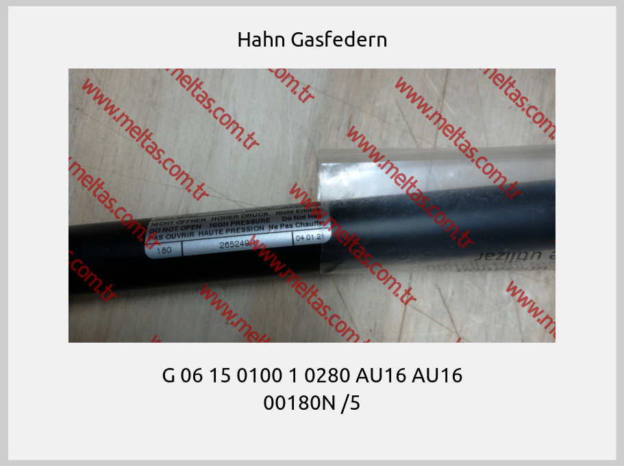 Hahn Gasfedern - G 06 15 0100 1 0280 AU16 AU16 00180N /5