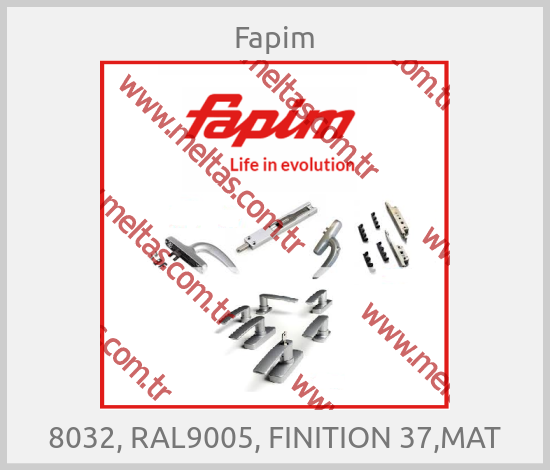 Fapim - 8032, RAL9005, FINITION 37,MAT