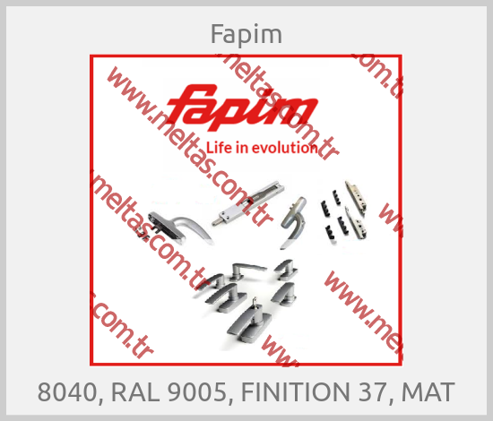Fapim-8040, RAL 9005, FINITION 37, MAT