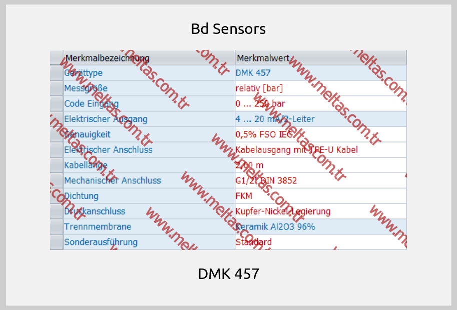 Bd Sensors - DMK 457