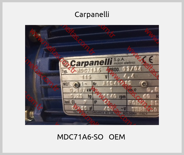 Carpanelli - MDC71A6-SO   OEM 