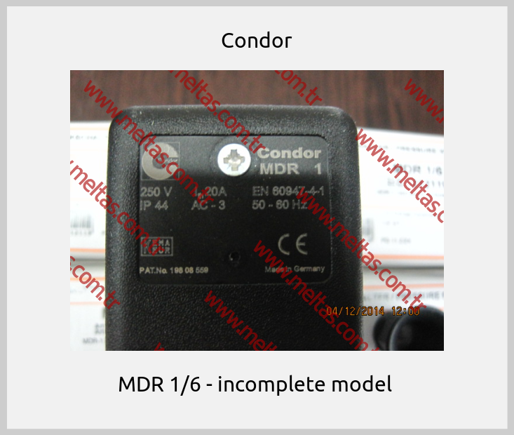 Condor - MDR 1/6 - incomplete model 