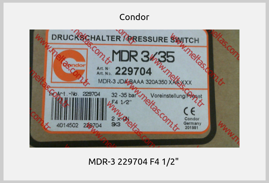 Condor - MDR-3 229704 F4 1/2" 