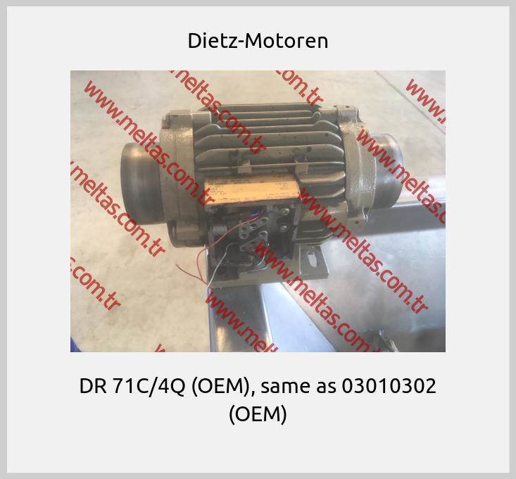 Dietz-Motoren - DR 71C/4Q (OEM), same as 03010302 (OEM)