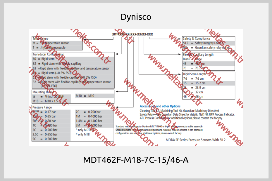 Dynisco - MDT462F-M18-7C-15/46-A
