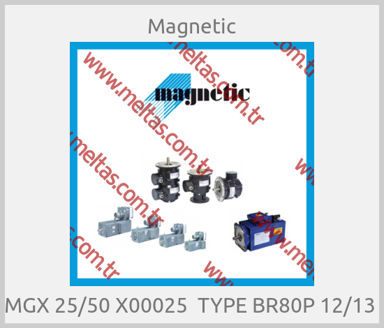 Magnetic - MGX 25/50 X00025  TYPE BR80P 12/13 