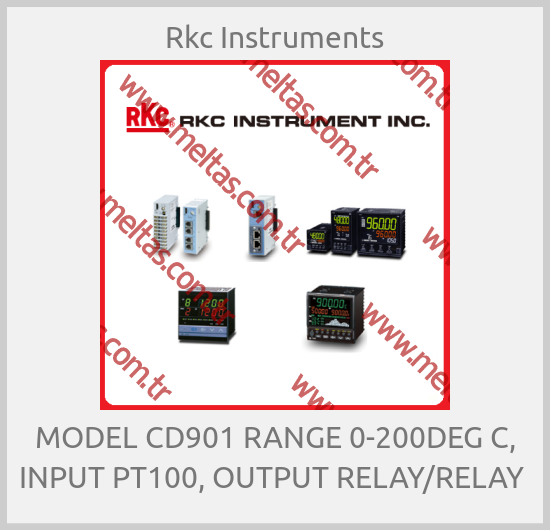 Rkc Instruments - MODEL CD901 RANGE 0-200DEG C, INPUT PT100, OUTPUT RELAY/RELAY 
