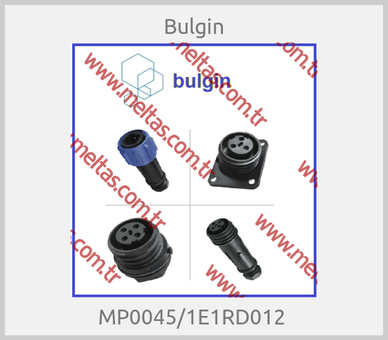 Bulgin - MP0045/1E1RD012 