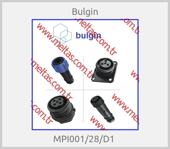 Bulgin - MPI001/28/D1 