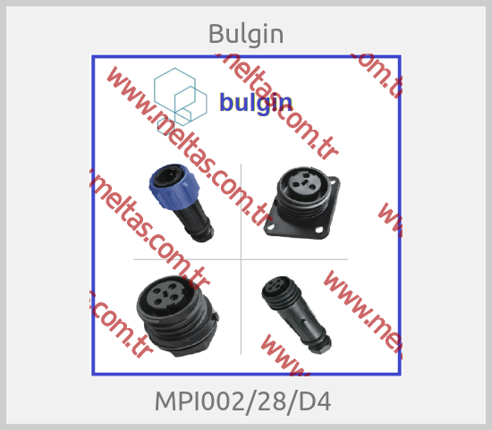 Bulgin - MPI002/28/D4 